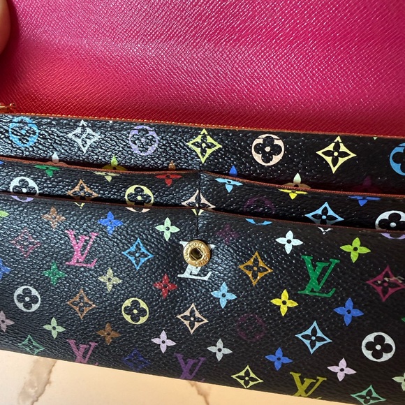 Louis Vuitton Sarah Wallet Murakami Monogram Black - Picture 4 of 11